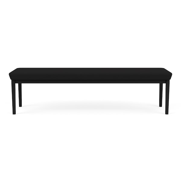 Lesro Lenox Steel 3 Seat Bench, Black/Onyx Seat, Black/Onyx Back, 67 W 21 L 18.5 H LS3001 - main